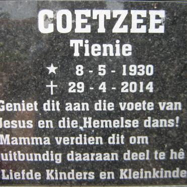 COETZEE Tienie 1930-2014