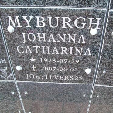 MYBURGH Johanna Catharina 1923-2007