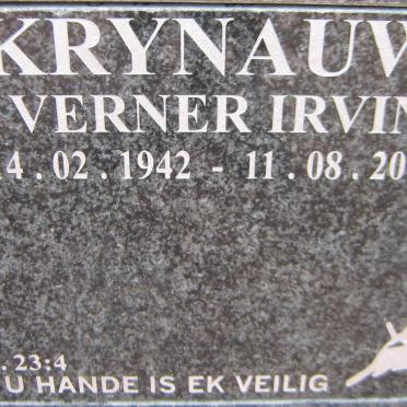 KRYNAUW Verner Irvin 1942-2017