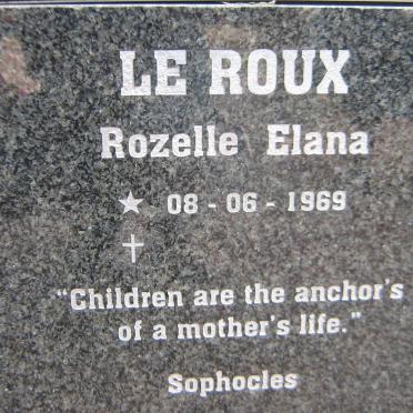 ROUX Rozelle Elana, le 1969-