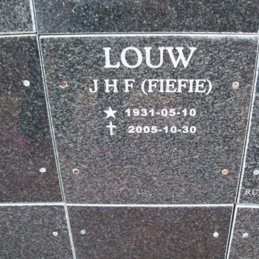 LOUW J.H.F. 1931-2005