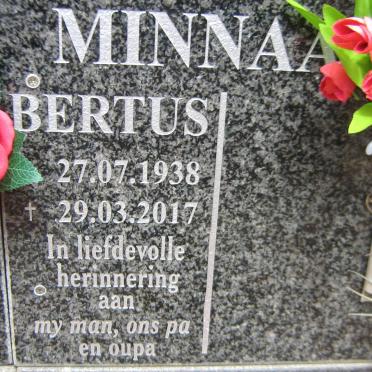 MINNAAR Bertus 1938-2017