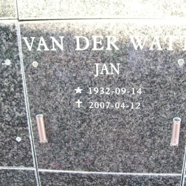 WATT Jan, van der 1932-2007