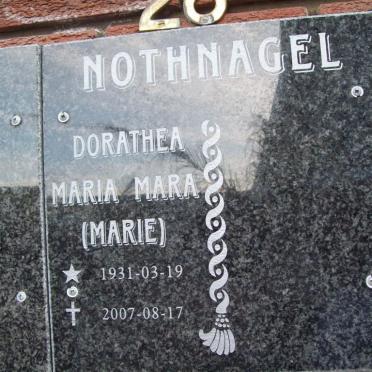 NOTHNAGEL Dorathea Maria Mara 1931-2007