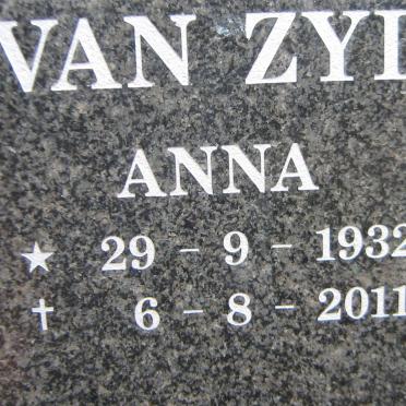 ZYL Anna, van 1932-2011