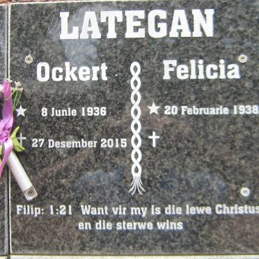 LATEGAN Ockert 1936-2015 &amp; Felicia 1938-