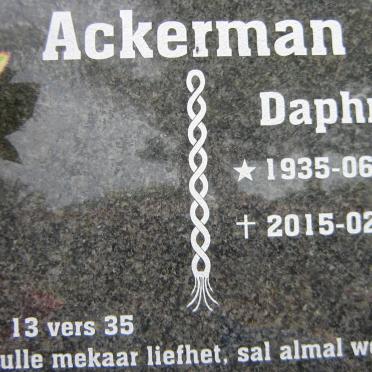 ACKERMAN Daphne 1935-2015