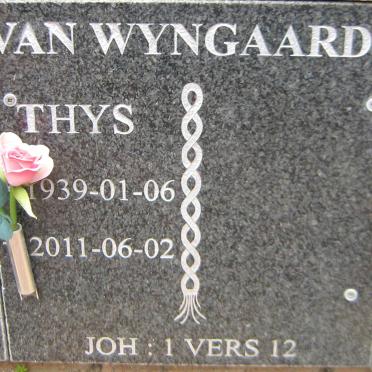 WYNGAARDT Thys, van 1939-2011