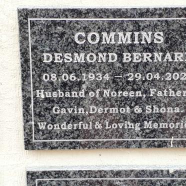 COMMINS Desmond Bernard 1934-2020