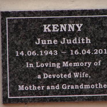 KENNY June Judith 1943-2013