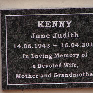 KENNY June Judith 1943-2013