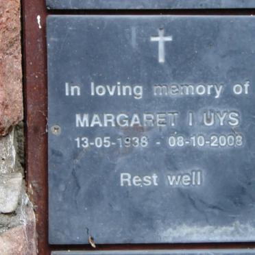 UYS Margaret I. 1938-2008