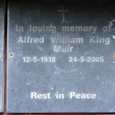 MUIR Arthur William King 1918-2005