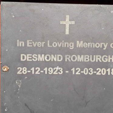 ROMBURGH Desmond 1923-2018