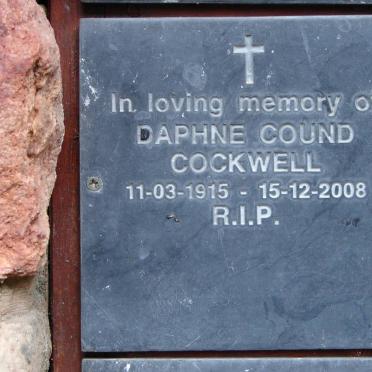 COCKWELL Daphne Cound 1915-2008