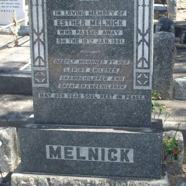 MELNICK Esther -1951