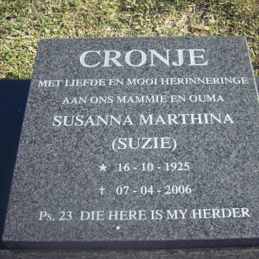CRONJE Susanna Marthina 1925-2006