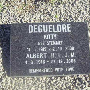 DEGUELDRE Albert H.L.J.M. 1916-2006 &amp; Kitty STEMMET 1919-2000