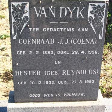DYK Coenraad J.J. 1893-1958 &amp; Hester REYNOLDS 1903-1993