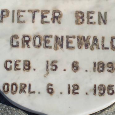 GROENEWALD Pieter Ben C. 1897-1957