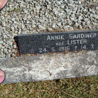 GARDINER Annie nee LISTER 1916-1988