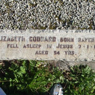 GODDARD Elizabeth nee RAVENSCROFT -1969