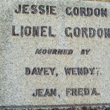 GORDON Lionel :: GORDON Jessie
