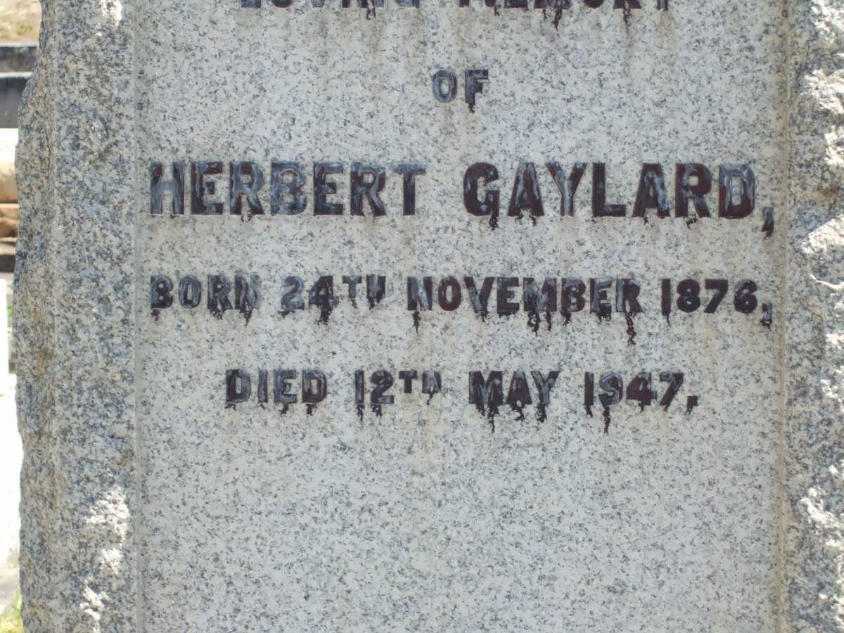 GAYLARD Herbert 1876-1947