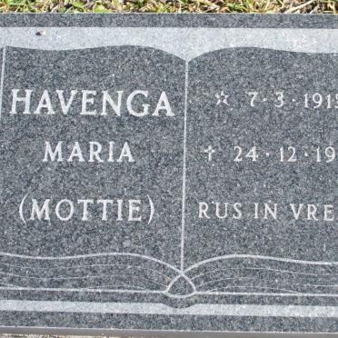 HAVENGA Maria 1915-1987