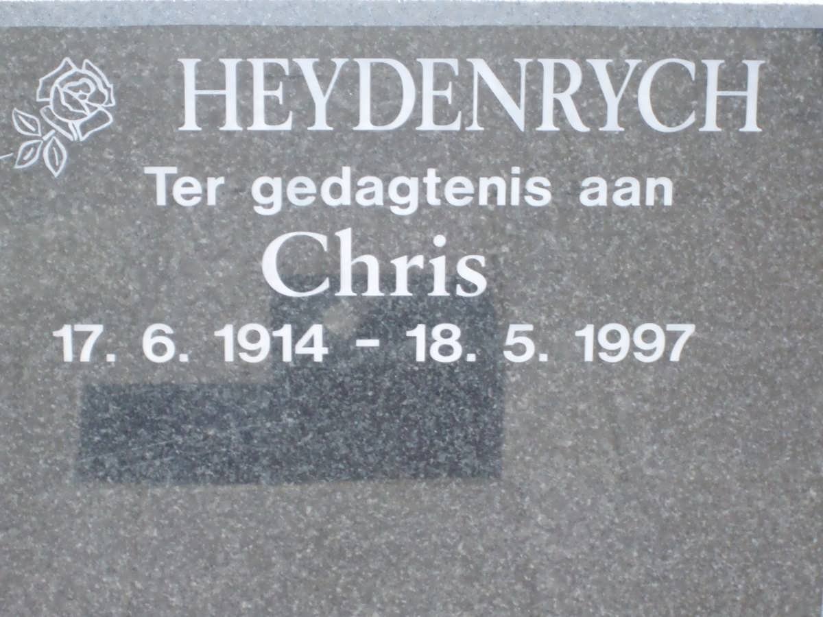 HEYDENRYCH Chris 1914-1997