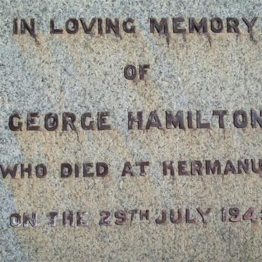 HAMILTON George -1945