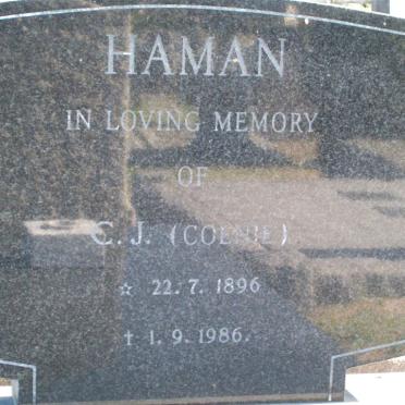 HAMAN C.J. 1896-1986
