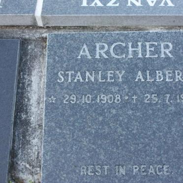 ARCHER Stanley Albert 1908-1986