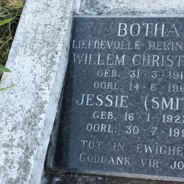 BOTHA Willem Christiaan 1912-1967 &amp; Jessie SMITH 1923-1999