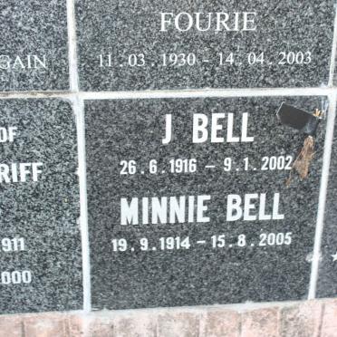 BELL J 1916-2002 &amp; Minnie 1914-2005