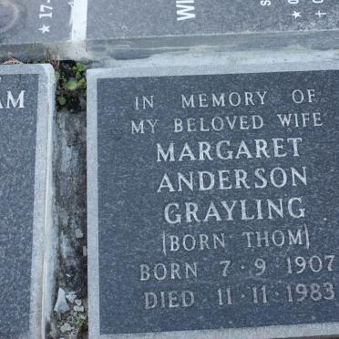 GRAYLING Margaret Anderson THOM 1907-1983