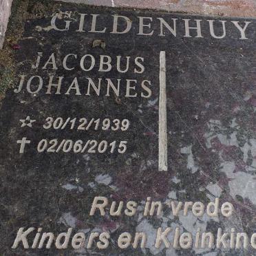 GILDENHUYS Jacobus Johannes 1939-2015