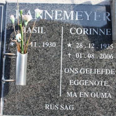 KANNEMEYER Basil 1930- &amp; Corinne 1935-2006