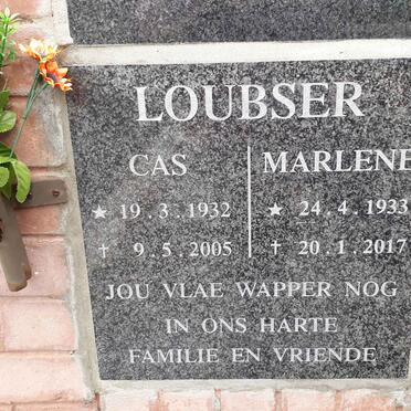 LOUBSER Cas 1932-2005 &amp; Marlene 1933-2017