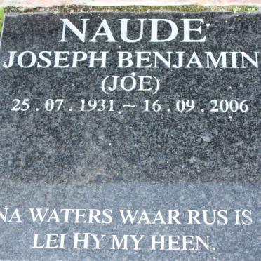 NAUDE Joseph Benjamin 1931-2006