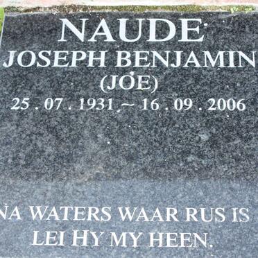 NAUDE Joseph Benjamin 1931-2006
