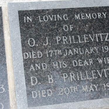 PRILLEVITZ O.J. -1959 &amp; D.B. -1987