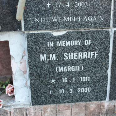 SHERRIFF M.M. 1911-2000