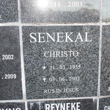 SENEKAL Christo 1955-2003