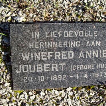 JOUBERT Winefred Annie nee HUGO 1892-1973