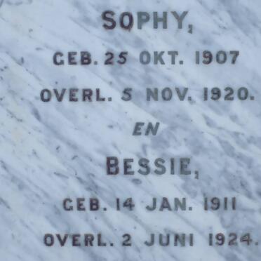 KOCK Sophy, de 1907-1920 :: DE KOCK Bessie 1911-1924