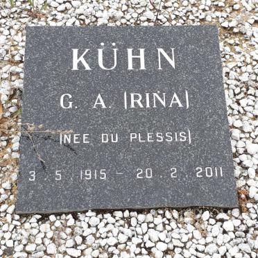 KUHN Gideon 1907-1982 &amp; G.A. DU PLESSIS 1915-2011