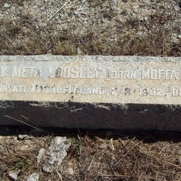 LOOSLEY Mary Meta nee MOFFAT 1862-1954