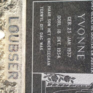 LOUBSER Yvonne 1937-1954