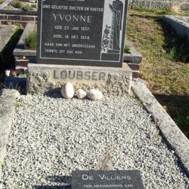 LOUBSER Yvonne 1937-1954:: DE VILLERS Marina Johanna 1942-1994